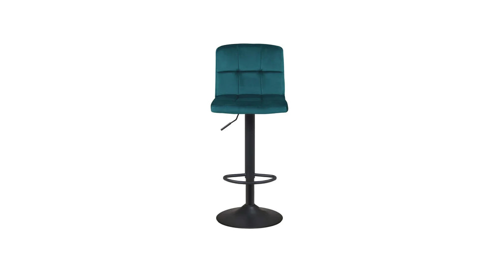 Green Color Neo Swiel Adjustable Bar Stool - All India Decor