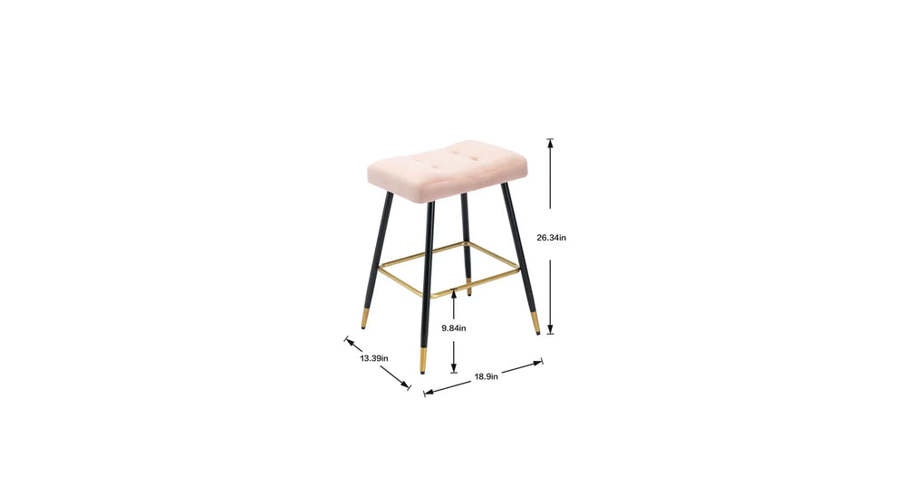 Pink Color Julio Counter Stool - All India Decor