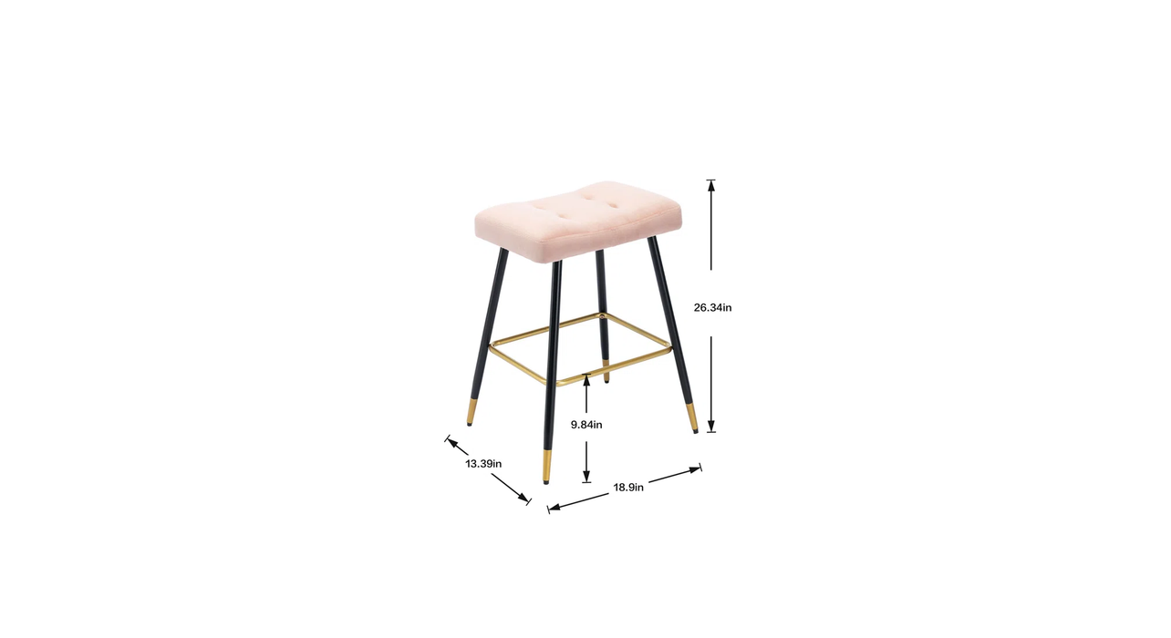 Pink Color Julio Counter Stool