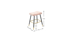 Pink Color Julio Counter Stool - All India Decor