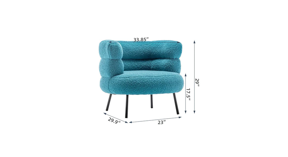 Sky Blue Clive Accent Chair - All India Decor