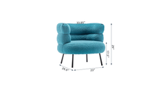 Sky Blue Clive Accent Chair