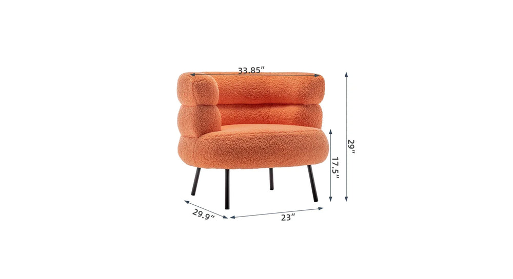 Orange Clive Accent Chair - All India Decor