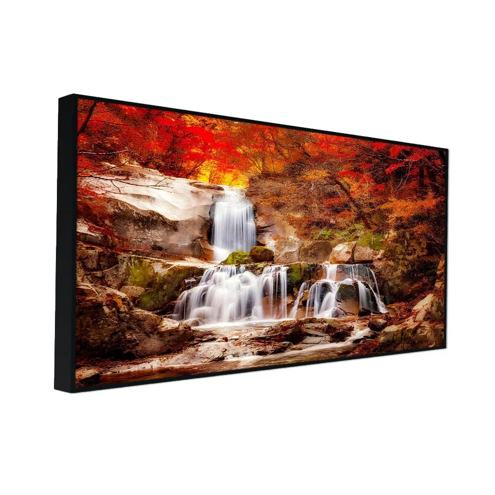 Soothing Waterfall Nature Scenery of Colorful Canvas Wall Paintings & Arts - All India Decor