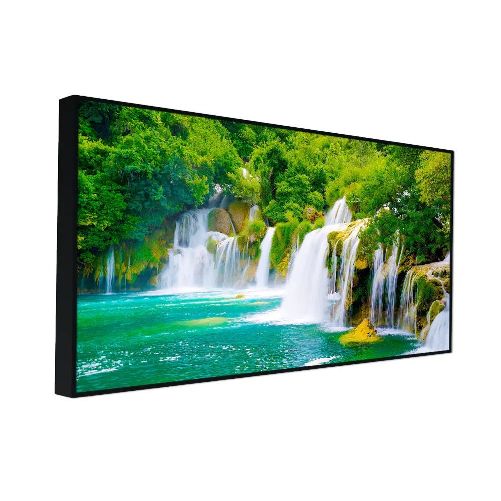 Vibrant Waterfall Nature Scenery of Colorful Canvas Wall Paintings & Arts - All India Decor