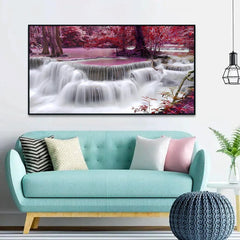 Impressive Waterfall Nature Scenery of Colorful Canvas Wall Paintings & Arts - All India Decor