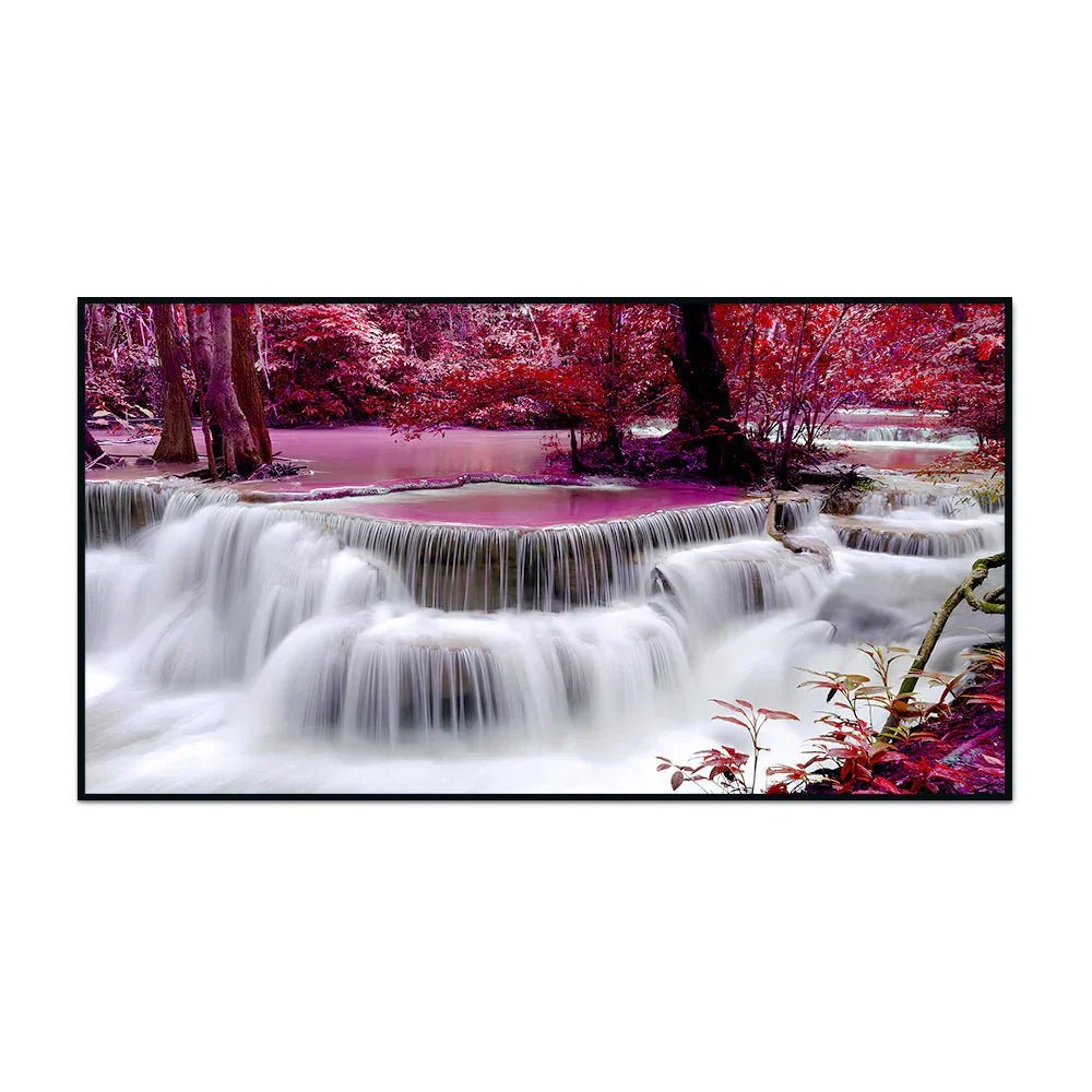 Impressive Waterfall Nature Scenery of Colorful Canvas Wall Paintings & Arts - All India Decor