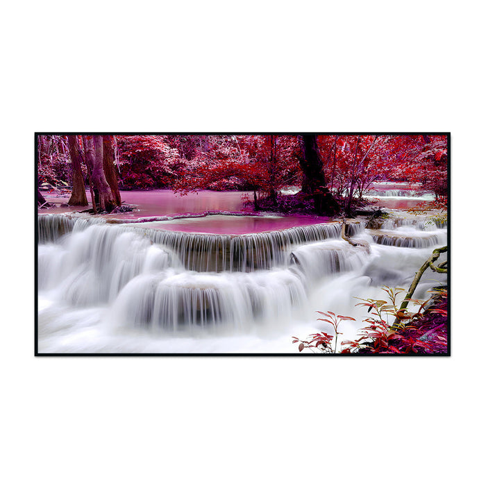 Impressive Waterfall Nature Scenery of Colorful Canvas Wall Paintings & Arts