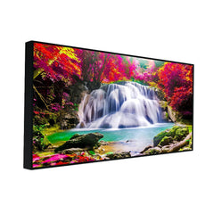 Beautiful Wild Waterfall Nature Scenery Canvas Printed Wall Paintings & Arts - All India Decor