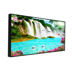Beautiful Vastu Waterfall Landscape Nature Scenery Wall Paintings & Arts - All India Decor
