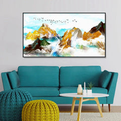 Beautiful Premium Design Mountain Wall Painting & Art - All India Decor
