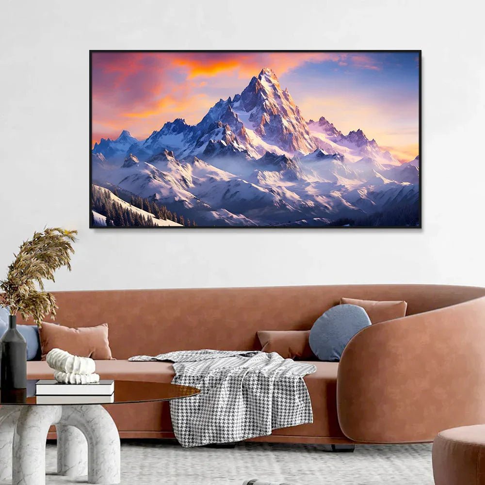 Panoramic Mountains Landscape Canvas Printed Wall Paintings & Arts - All India Decor