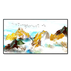 Beautiful Premium Design Mountain Wall Painting & Art - All India Decor
