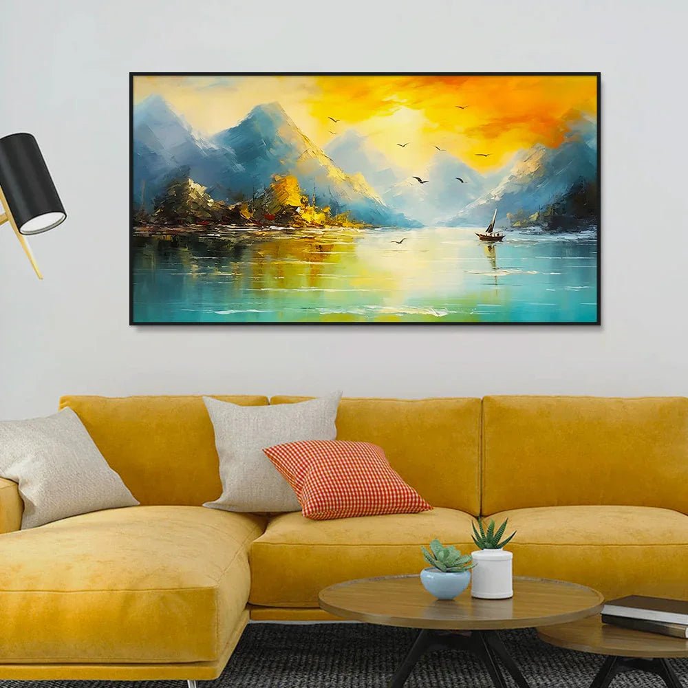 Beautiful Decorative Picture of Mountain Wall Painting & Art - All India Decor