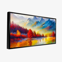 Nature Theme Beautiful Mountain Wall Painting for Living Room, Bedroom, Office, Hotels - All India Decor