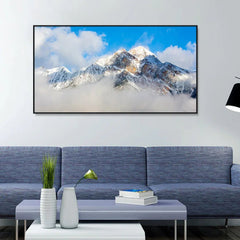 Beautiful Mountain with Blue Sky Canvas Printed Wall Paintings & Arts - All India Decor