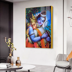 Divine Guardian Hanuman Ji Acrylic Wall Paintings and Art