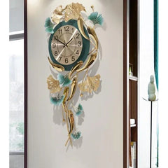 Vertical Fish Designer Wall Clock - All India Decor