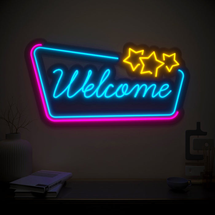 "Welcome" Neon LED Light