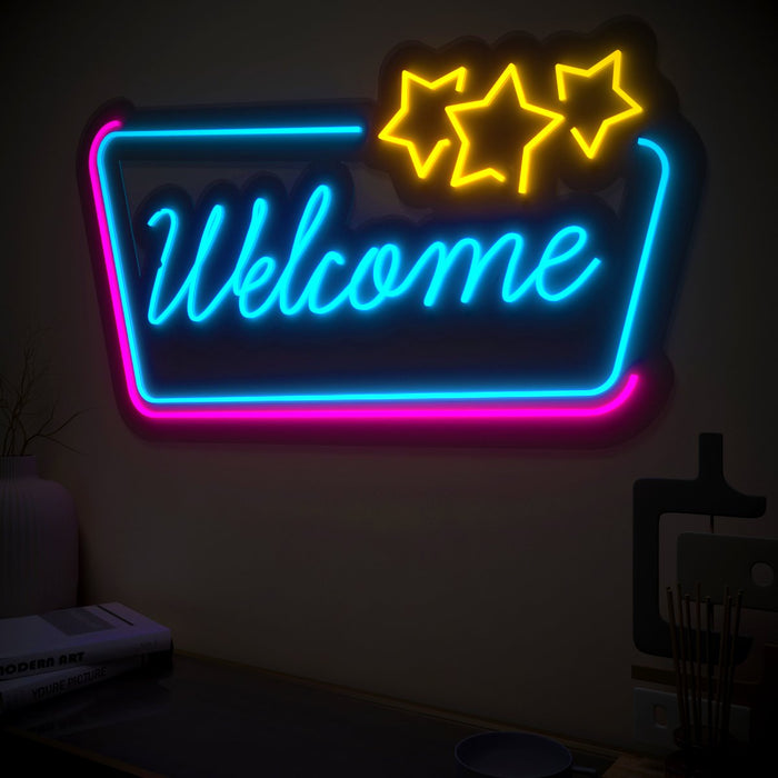 "Welcome" Neon LED Light