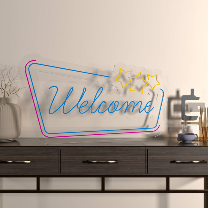 "Welcome" Neon LED Light