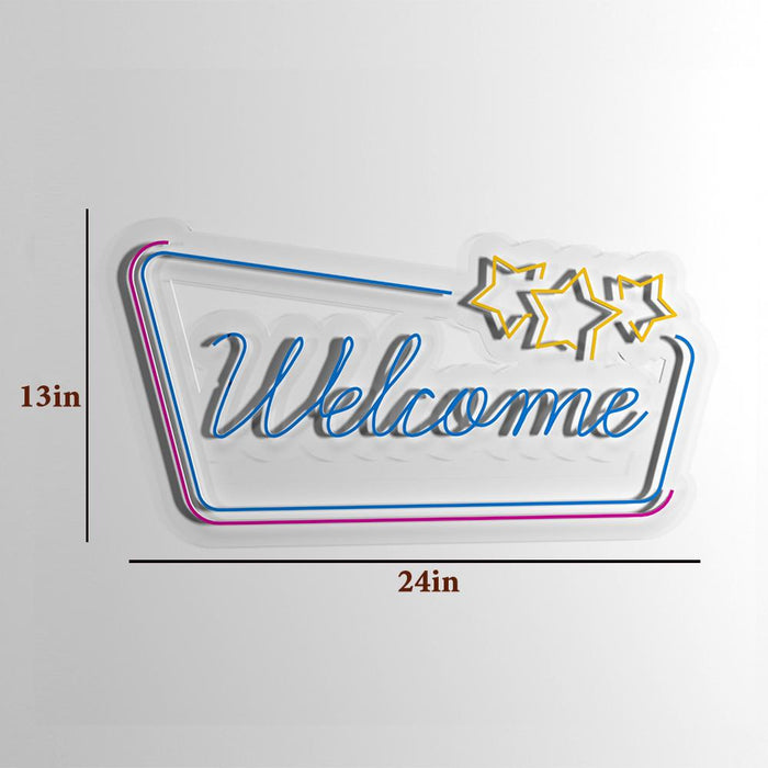 "Welcome" Neon LED Light