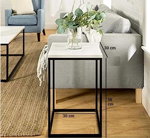 Side Table Metal with Black Colour