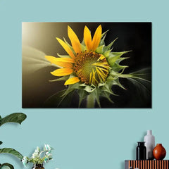 Nature Sunflower Scenery Canvas Prints Wooden Wall Painting - All India Decor