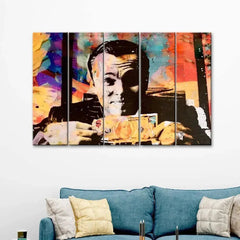 Abstract Dollars Modern Art 5 Pieces Canvas Print Wall Painting - All India Decor