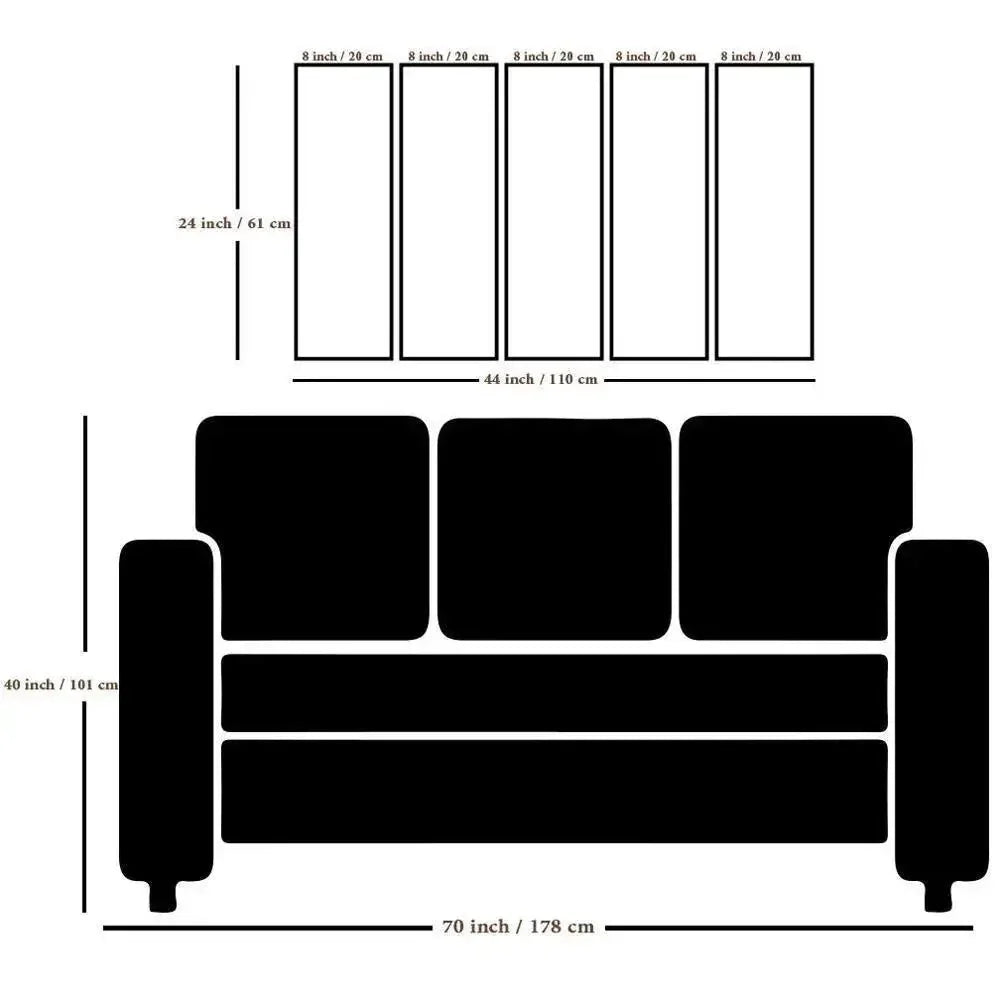 Abstract Dollars Modern Art 5 Pieces Canvas Print Wall Painting - All India Decor