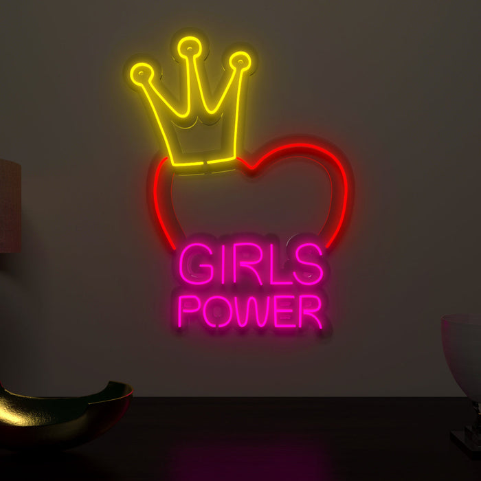 "Girls Power" Neon LED Light