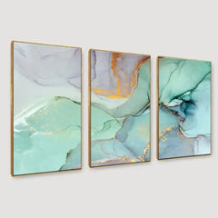 Beautiful Abstract Wall Art Wood Framed Canvas Painting - All India Decor