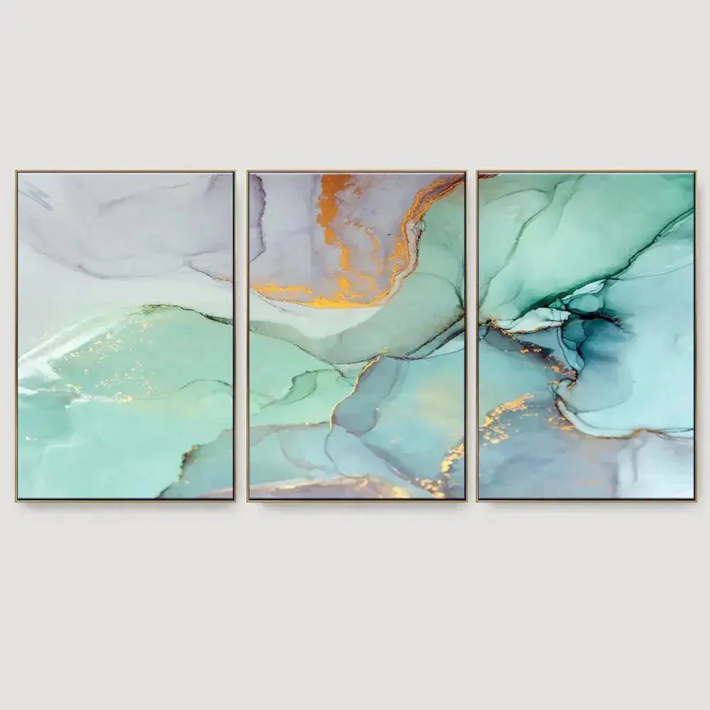 Beautiful Abstract Wall Art Wood Framed Canvas Painting - All India Decor