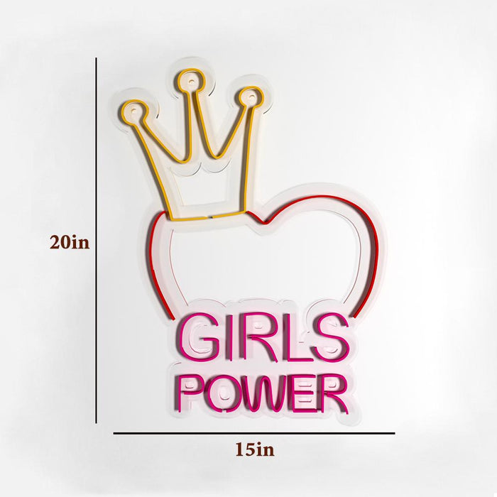 "Girls Power" Neon LED Light