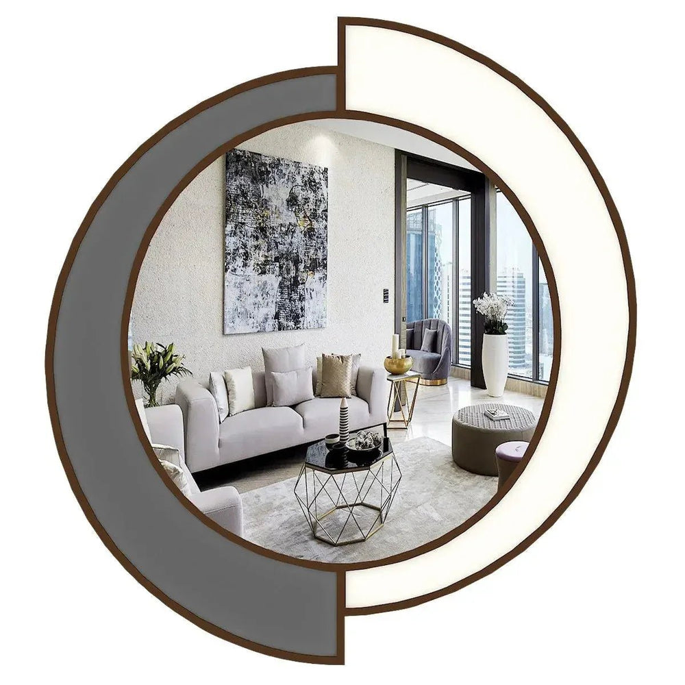 Yin Yang Decorative Wooden Vanity Mirror - All India Decor