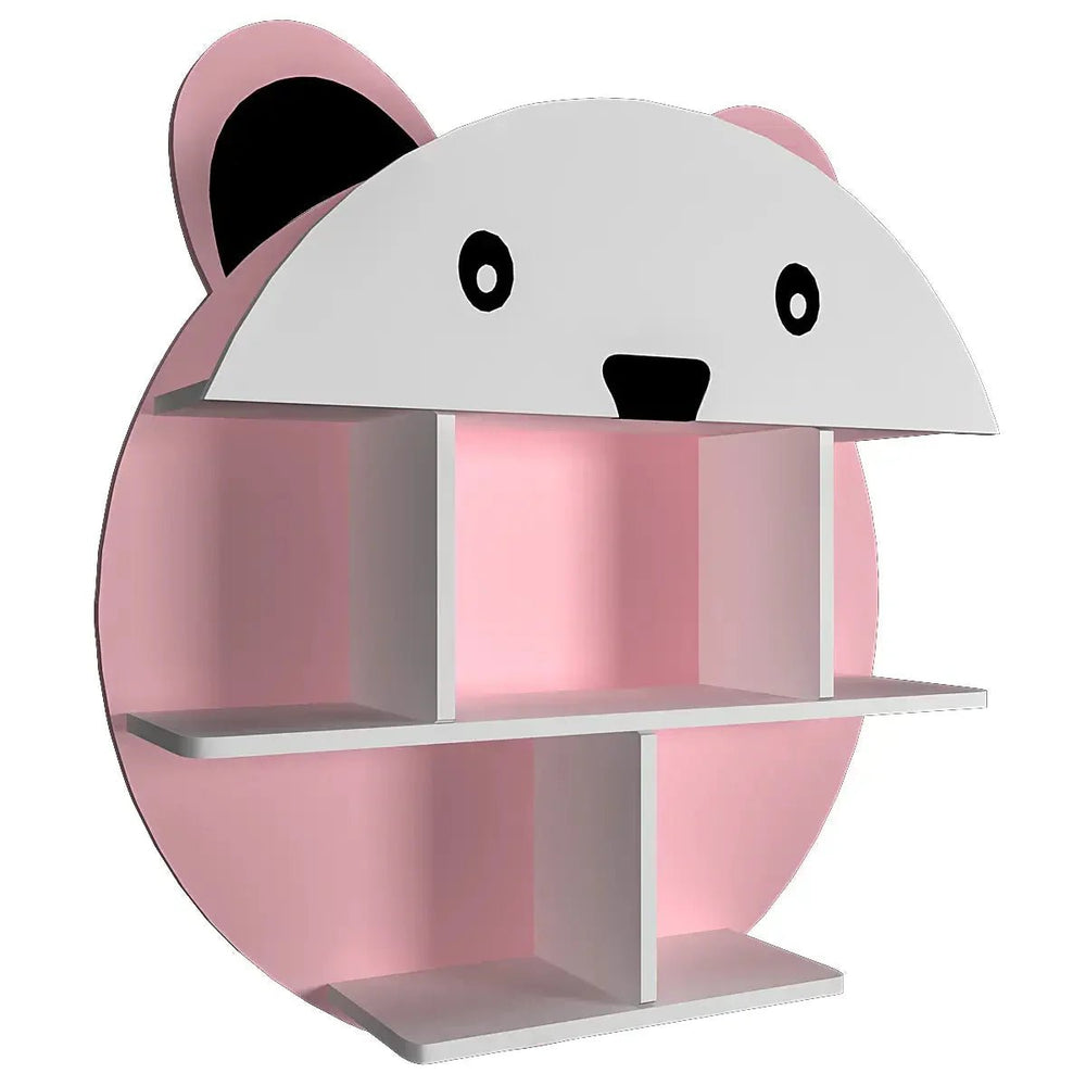 Panda Shape Kids Wall Storage Shelves - All India Decor