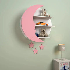 Moon Shape Kids Wall Storage Shelves - All India Decor