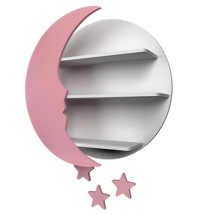 Moon Shape Kids Wall Storage Shelves