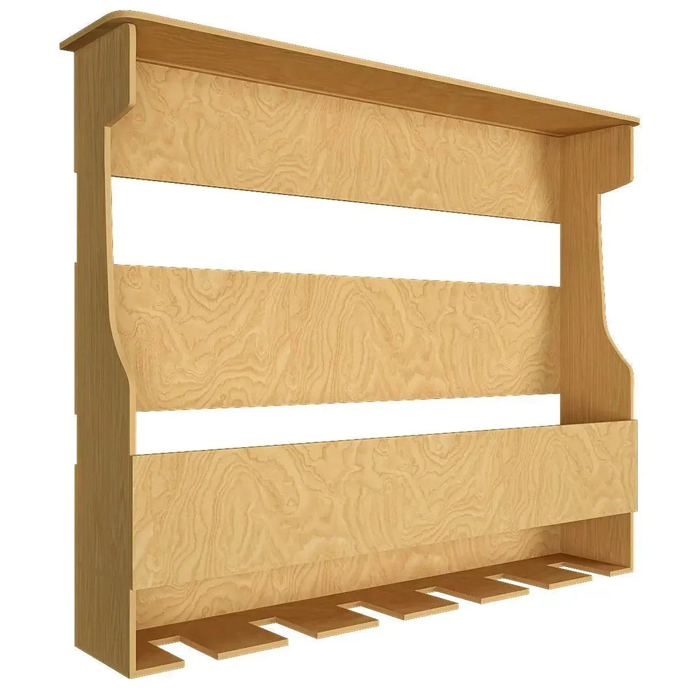 High - Quality Backlit Bar Wall Shelf / Book Shelf in Light Oak Finish - All India Decor