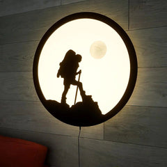 Trekking Night LED Backlit Wall Art - All India Decor