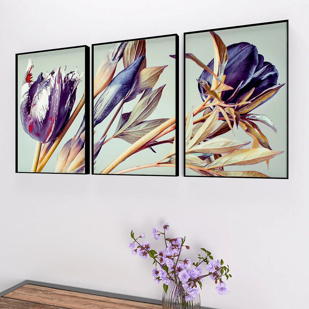 Spring Tulip Wall Frame Set of 3 - All India Decor