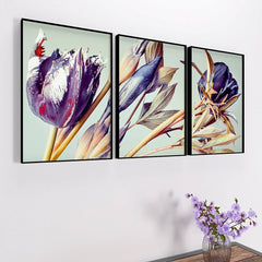 Spring Tulip Wall Frame Set of 3 - All India Decor