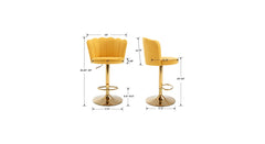 Yellow Color Avidan Bar Stool - All India Decor