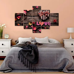 love Painting Wooden Framed 5 Pieces Canvas Wall Painting - All India Decor