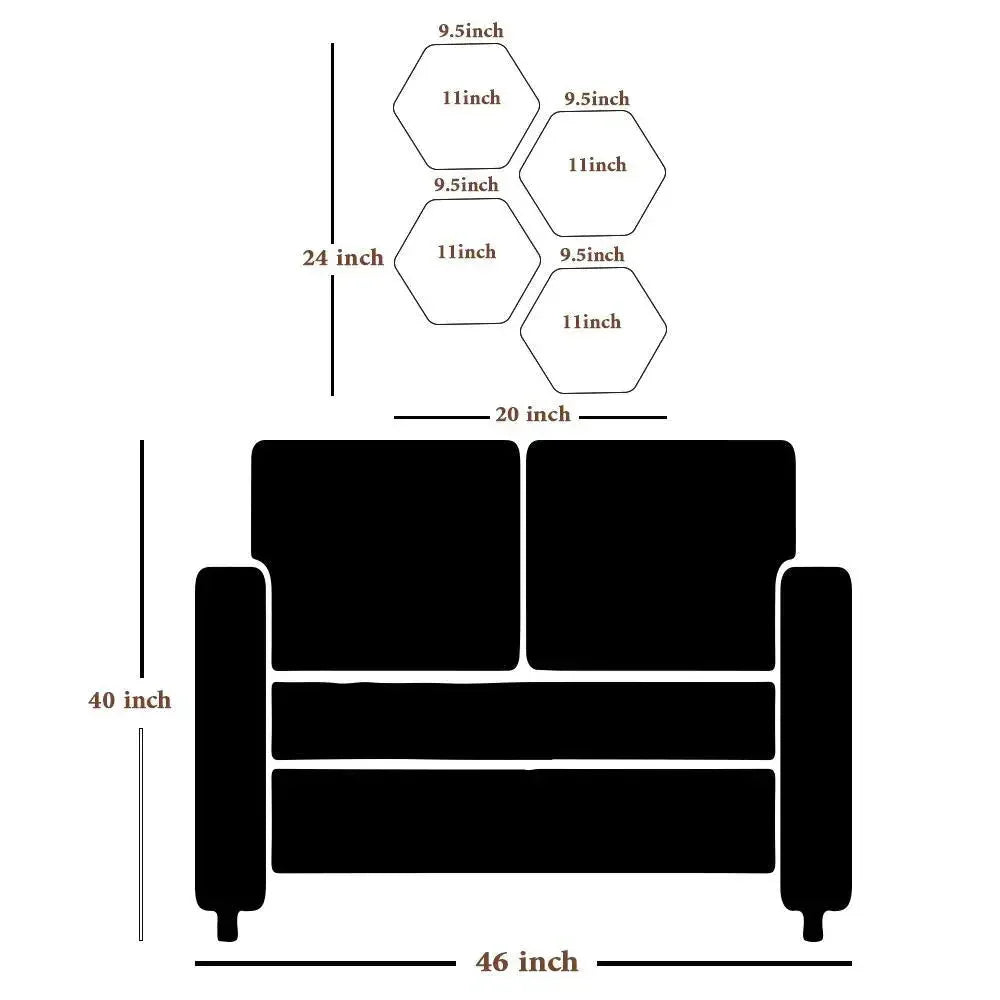 Set of 4 Beautiful Warli Art Hexagon Shape Canvas Wall Painting - All India Decor