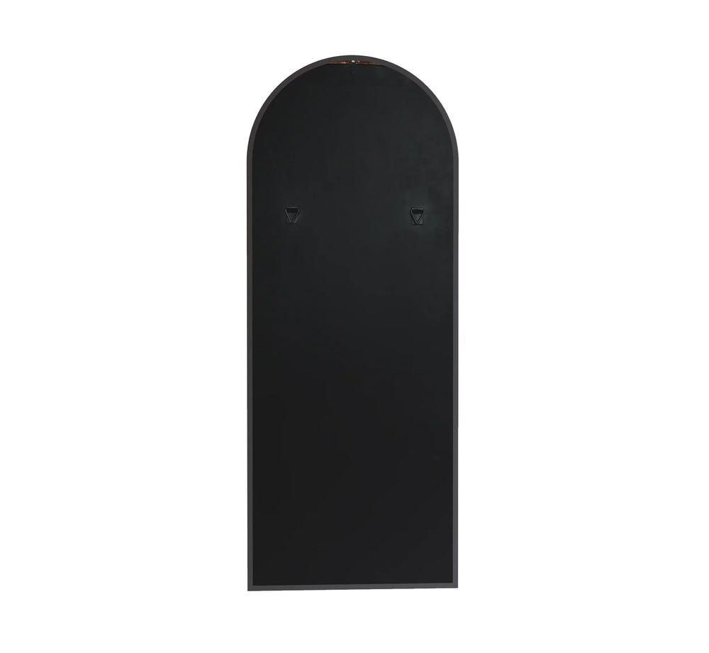 Arched Metal Floor Mirror (Bold Black) - All India Decor
