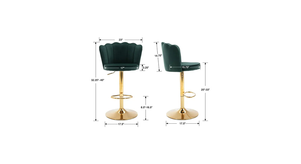 Green Color Avidan Bar Stool - All India Decor