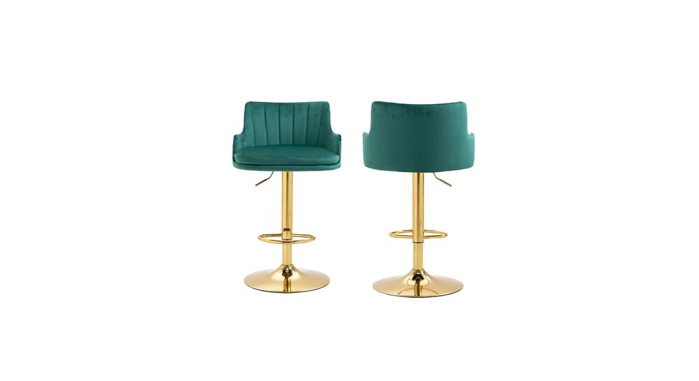 Green Color Oliver Bar Stool - All India Decor