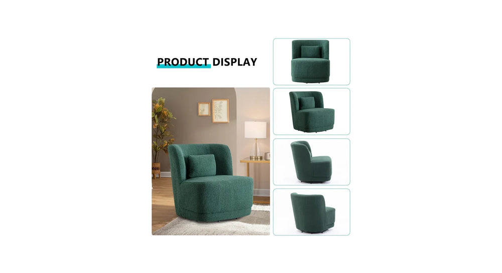 Green Deeda Barrel Chair - All India Decor