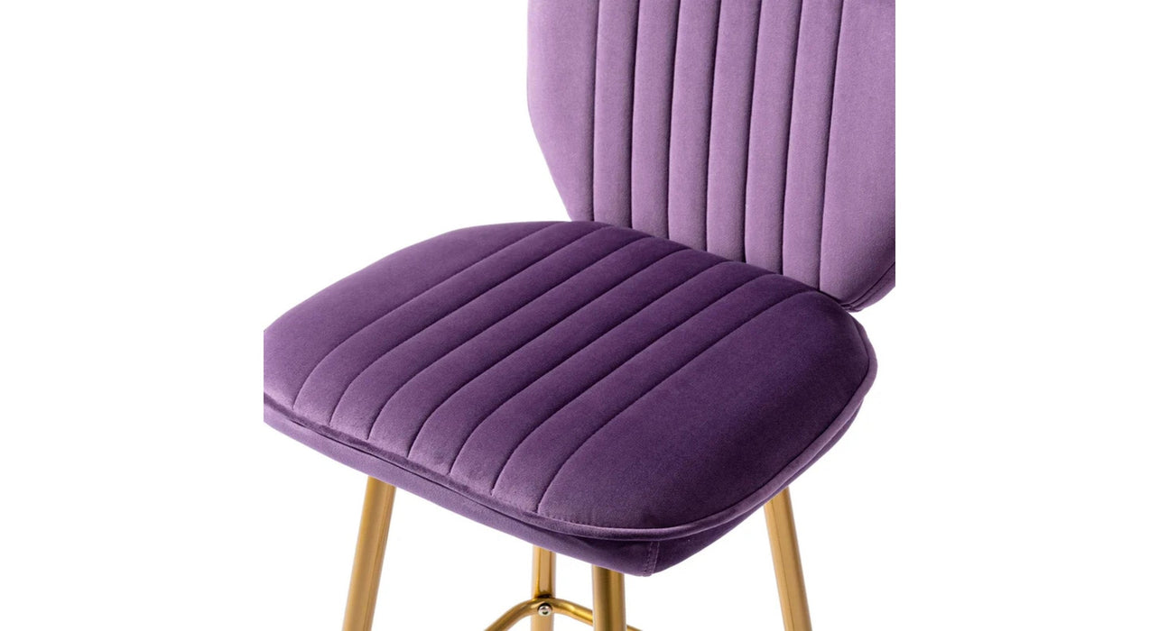 Purple Color Rafael Bar Stool